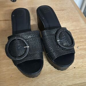 Like new black  wedges